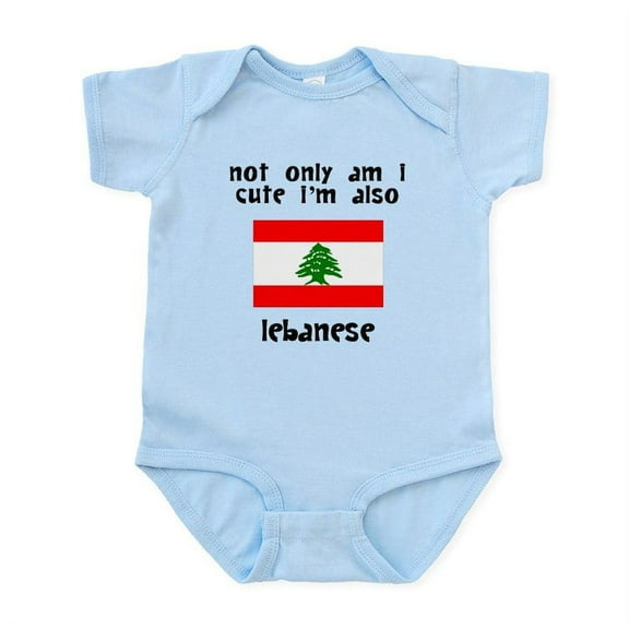 CafePress - Cute And Lebanese Body Suit - Baby Light Bodysuit, Size Newborn - 24 Months