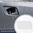 thumbnail image 3 of Unique Bargains Front Right Side Bumper Headlight Washer Nozzle Cover Cap for BMW X3 3.0L L6 2007-2008 Bumper Trim Nozzle Cover No.61673443132 White 1 Pcs, 3 of 7