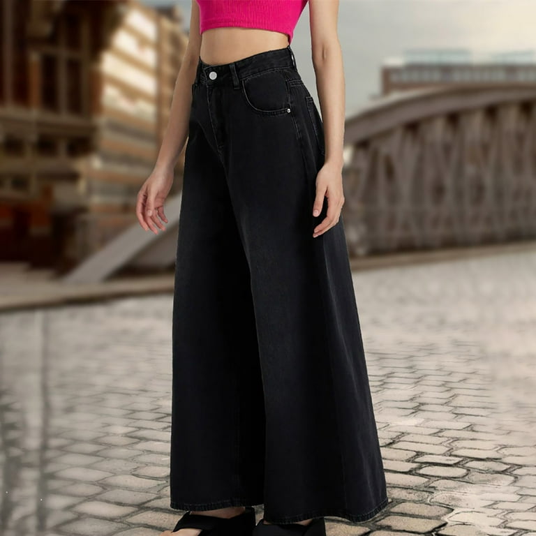 Baggy Wide Leg Jeans for Women Trendy High Waisted Vintage