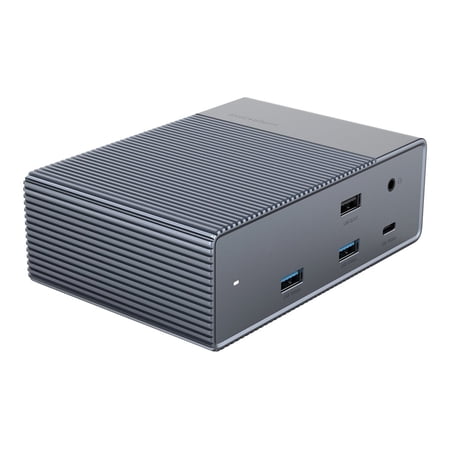 HyperDrive GEN2 16-in-1 USB-C Docking Station – 180W Power Adapter Included, Gray, Universal Compatibility