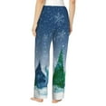 thumbnail image 3 of Kll Womens Christmas Trees Print Pajama Pants Soft Pajama Bottoms For Women Cozy Lounge Pants, 3 of 9