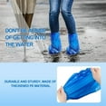 thumbnail image 4 of 10 Pairs Disposable Boot Covers,Blue Plastic Waterproof Shoe Covers,Elastic Band Shoe Protectors,Non-Slip Outdoor Rain Shoe Covers,for Women and Men By Scheam, 4 of 7