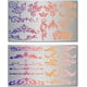 thumbnail image 1 of Plantillas de flores y enredaderas de metal de 6 pulgadas, 2 estilos, reutilizables, para diario, dibujo de enredaderas florales, cactus, pequeñas plantillas., 1 of 9