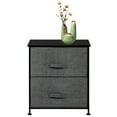 thumbnail image 5 of Topcobe 2 Drawers Night Stand, Double Layer End Table Storage Tower For Bedroom, Hallway, 5 of 8