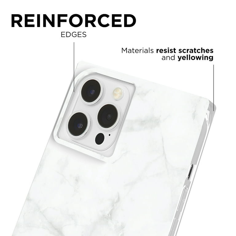 Case-Mate Blox Square Case for Apple iPhone 13 Mini - White Marble
