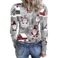 thumbnail image 4 of ICHUANYI Women's Christmas Tops Trendy Long Sleeve Henley T Shirts Scoop Neck Ribbed Knit Basic Shirts Button Slim Fit Tees Christmas Gifts, 4 of 5