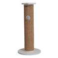 thumbnail image 1 of Cat Scratching Post Standing Cat Grab Post Cats Scratch Post Scratcher Post Cat White Brown 63x30cm, 1 of 9