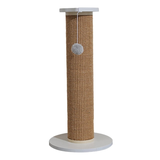 Cat Scratching Post Standing Cat Grab Post Cats Scratch Post Scratcher Post Cat White Brown 63x30cm
