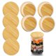 thumbnail image 4 of Tapas de tarros de bambú reutilizables para tapas de tarros de boca ancha de 86 mm 8 paquetes JShteea Libre de BPA, 4 of 9