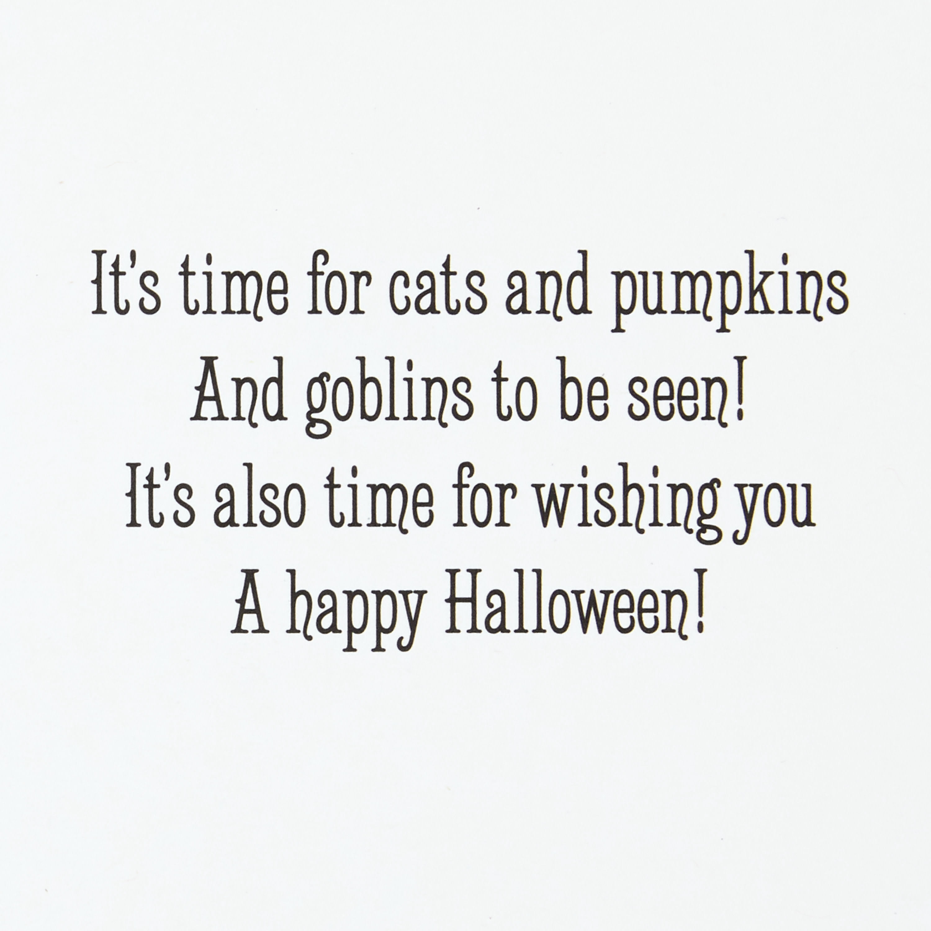 Hallmark Halloween Cards (Vintage Girl With Cat), Pack of 6, 6 Count