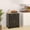 Distressed Black + Wood, variant on Sideboard with Solid Wood Countertop, Modern Kitchen Storage Cabinet, Coffee Bar Cabinet with 2 Drawers, Doors and Adjustable Shelf, Distressed Black for Dining Room Entryway