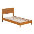 thumbnail image 2 of AFI Sophia Twin Solid Wood Low Profile Platform Bed, Light Toffee, 2 of 13