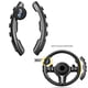 thumbnail image 1 of fundas negras para volante de coche, antideslizantes, para la mayoría de coches, universales., 1 of 5