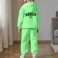 thumbnail image 5 of Gaexia Toddler Kids Long Sleeve Hoodie and Pants Set Soft Warm Pullover Outfit for Girls and Boys All Season Casual Playwear,Mint Green,12-13 Years, 5 of 7