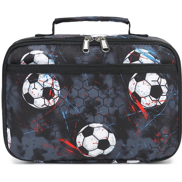 Lonchera CAMTOP infantil temática de fútbol - bolsa isotérmica para almuerzo