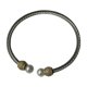 thumbnail image 4 of Brazalete de puño,Brazalete tipo brazalete de alambre trenzado,Pulsera de puño,joya decorativa,regalo para mujer,Pulsera de puño de dos tonos de oro y plata mixta,Brazalete de moda de, 4 of 9