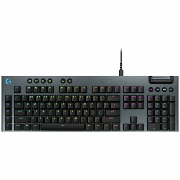 Logitech G915 X Low-Profile Wired Mechanical Gaming Keyboard, Black Tactile