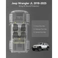 thumbnail image 2 of 3W Floor Mats for Jeep Wrangler JL 2018-2025 - Heavy Duty Floor Liners TPE Car Floor Carpet 1st & 2nd Row for JL Limited 4 Doors (Not for JK), Black, 2 of 9