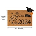 thumbnail image 3 of Oferta por tiempo limitado!Felpudo divertido para puerta, felpudo de bienvenida para entrada exterior, felpudo de graduación, decoraciones de jardín interior, regalos de graduación marrones, 2024, 3 of 3