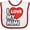 White and Red, variant on Inktastic I Love My Mimi Boys or Girls Baby Bib