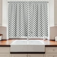 thumbnail image 2 of Ambesonne Geometric Kitchen Curtains, Simple Monochrome Forms, 55"x45", White Charcoal Grey, 2 of 3