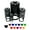 Black, variant on Fox Face Solid Self-Inking Rubber Stamp Ink Stamper - Red Ink - Mini 1/2 Inch