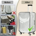 thumbnail image 2 of Aovky 3 Pieces Luggage Cover Protector, 20/24/28 inch Clear PVC Suitcase Covers for Luggage Waterproof Anti-Scratch Suitcase Covers Case Dustproof Luggage Sleeve Protector for Wheeled Suitcases, 2 of 7