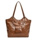 thumbnail image 1 of Bolso retro gran capacidad gama alta para mujer 2024 nuevo bolso hombro informal y versátil bolso mano 2621-PZ20240808016106 Marrón, 1 of 9