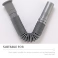 thumbnail image 3 of OULII Flexible Drain Pipe for Bathroom Sink Waste Water Drainage Grey 1Set, 3 of 7