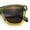 Green Yellow - Brown, variant on Womens Oversized Hipster Horn Rim Subtle Cat Eye Fashion Sunglasses All Black
