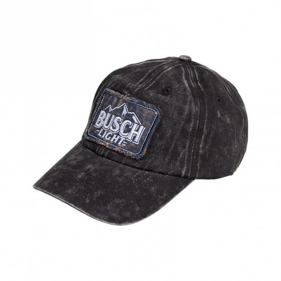 Busch Light Logo Mineral Wash Grey Colorway Adjustable Hat