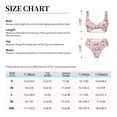 thumbnail image 4 of Kdxio Hand Drawn Hearts Print Women's 2 Piece High Waisted Wrap Spaghetti Strap Summer Swimsuit Bikini Set-XX-Large, 4 of 7