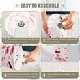 thumbnail image 4 of Ryvnso LED Bedside Table Lamp Cherry Flower Bows Bedroom Desk Lamps Nightstand Lampshade S, 4 of 7
