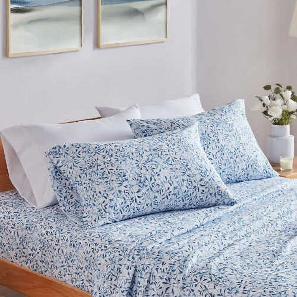 CHARISMA 6 Piece Sheet Set Extra Soft Microfiber QUEEN, Hypnotic Blue