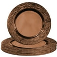 thumbnail image 2 of Gilbin 13 inch- Charger Plates, Round Plastic Reef Charger Plates, Holiday Charger Plate Wedding Holiday & Party Table Décor Set of 4(Rose Gold), 2 of 4