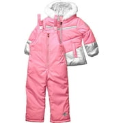 LONDON FOG Girls' Snowsuit with Snowbib and Puffer Jacket