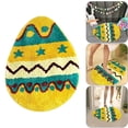 thumbnail image 2 of Easter Egg Shape Tufted Carpet for Living Room Bedroom Soft Area Rug, 2 of 9