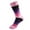 Pink, variant on Penkiiy High Socks for Men Men's Long Socks Striped High Waist Casual Trendy Socks Dark Blue Socks