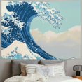 thumbnail image 2 of Shiartex  Tapastry'S Wall Hanging, Tapestry, Home Decor Tapestry Great Wave Mount Fuji Century Dorm Bedroom Living Room Inhouse 40x30inch, 2 of 6