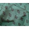 thumbnail image 4 of oneOone Silk Tabby Fabric Leaves & Floral Block Printed Craft Fabric BTY 42 Inch Wide, 4 of 5