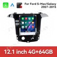thumbnail image 2 of ZWNAV 12.1 inch Car Radio For Ford S-Max Galaxy 2007-2015 Qualcomm Screen Car Intelligent System Navi GPS Radio Multimedia Player Carplay Android 11 Head, 2 of 11