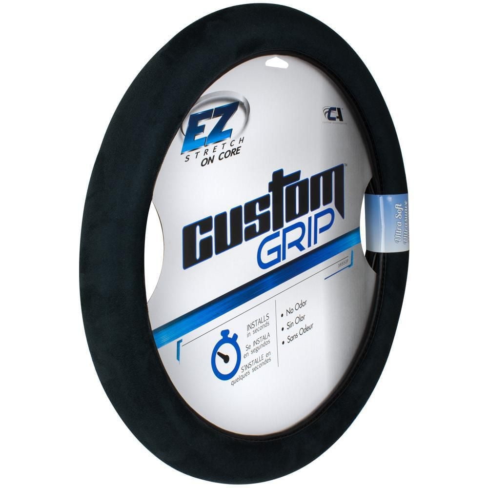 Custom Grip Black Ultra Soft TPE Core Steering Wheel Cover