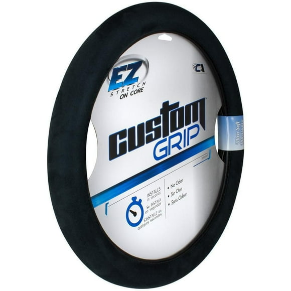 Custom Grip Black Ultra Soft TPE Core Steering Wheel Cover