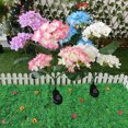 thumbnail image 7 of Kugisaki Solar Lights 3 LED Hydrangea Flower Lights Outdoor Waterproof Plastic Garden Stake Lights for Yard Pathways Decor, 7 of 7