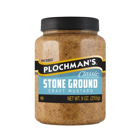 Plochmans - Mustard Stone Ground - 9 Oz, Case of 12
