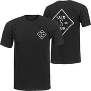 Salty Crew Mens Tippet S/S T-Shirt, Black, Large