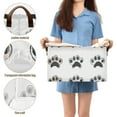thumbnail image 5 of Yayeee Foldable Storage Basket for Shelves with Handles Waterproof Cloth Bins, Cartoon Cat Paw, 5 of 7