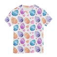 thumbnail image 6 of UngA Girls Easter Shirt Bunny Kids Graphic Tees Summer Short Sleeve Tops Funny Rabbit Toddler Girl T Shirts (Light Purple,12-13 Years), 6 of 6