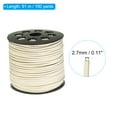 thumbnail image 2 of Uxcell 100 Yards Flat Suede Cord 2.7mm Leather String Lace Faux Leather Cord with Roll Spool Beige, 2 of 6