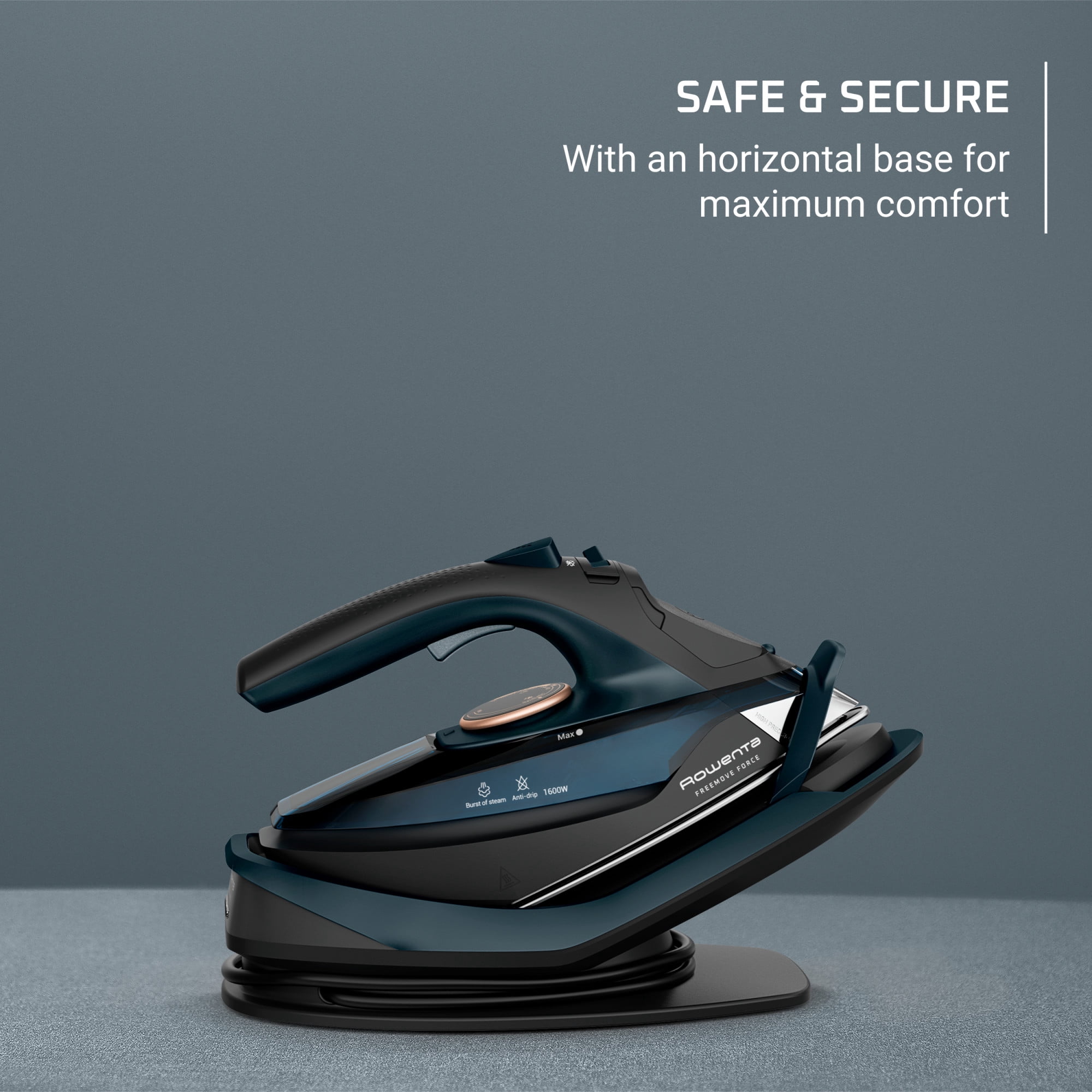 Rowenta Freemove Force, Cordless Steam Iron, Powerful and Efficient, DE6735U0